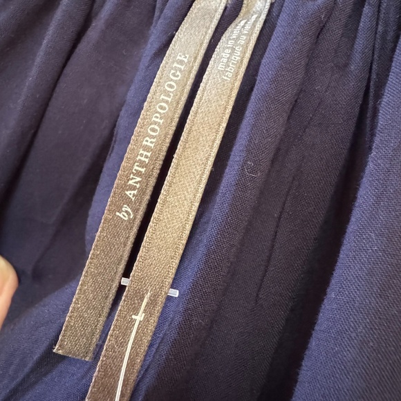 NWT Anthropologie Watercolor Printed, Size Large, A-Line Maxi Dress Back Cut-Out - Picture 9 of 16